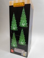 Lemax Xmas Crystal Lighted Tree 3 colors small 94518 set/4 Released 2019