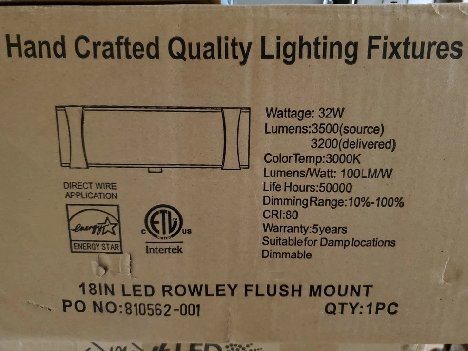 Sunset Lighting Rowley LED Flush Mount 18" (F9514-80) - Image 2 of 4
