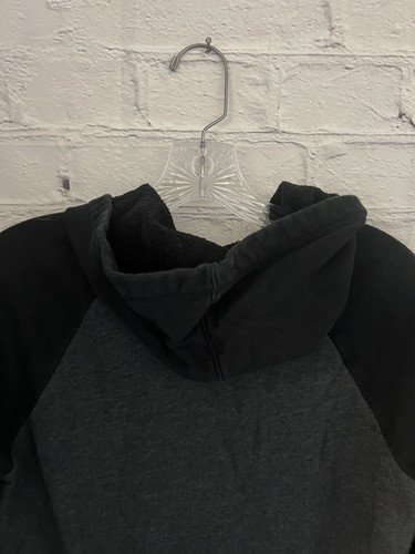 Cat & Jack Gray/Black Full Zip Hoodie Cotton/Poly EUC Youth Size L (12/14) - Picture 8 of 8