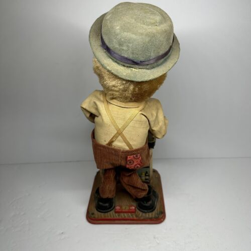 Vintage 1960's Rosco Charlie Weaver BARTENDER TIN LITHO TOY Not Working - Picture 3 of 5