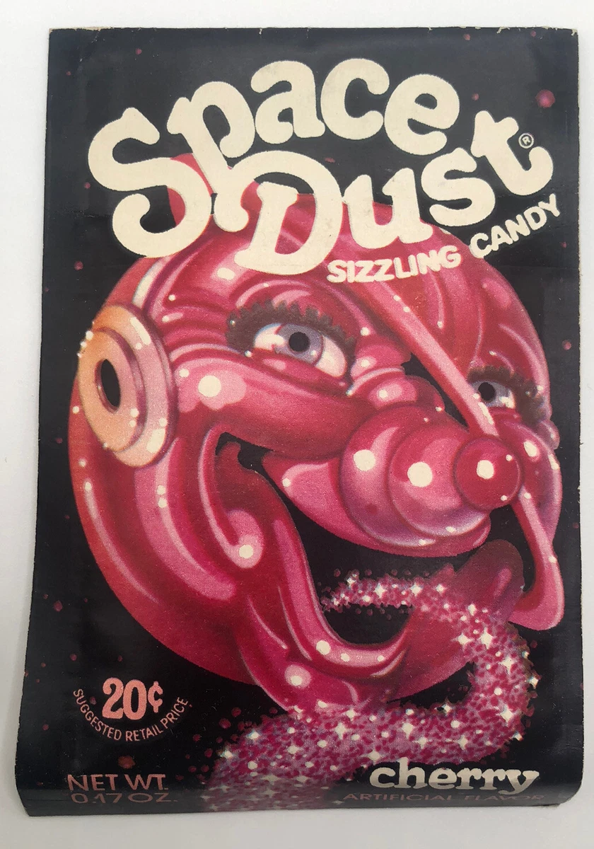 Vintage 1970 s Space Dust Sizzling Candy Pack Galactic Cherry