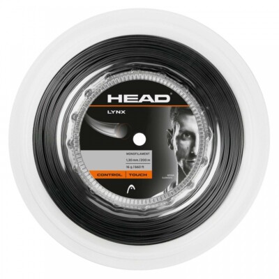 Head Lynx anthrazit schwarz Saitenrolle 200m NEU 1.25 1.30 UVP 150,00 