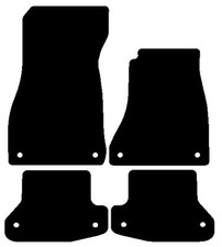 Fits Audi A5 S5 RS5 Coupe 2016 on Black Luxury Tailored Car Mats Hitech