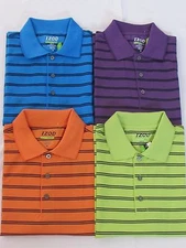 NEW MENS IZOD PERFORMX XFG GOLF S/S STRIPED POLO SHIRT, PICK SIZE AND COLOR, $75