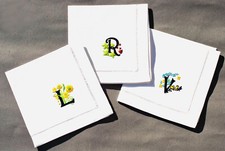 Monogrammed Hemstitched Handkerchiefs New