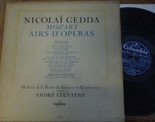 NICOLAI GEDDA  MOZART  opera arias  ANDRE CLUYTENS COLUMBIA FCX 686