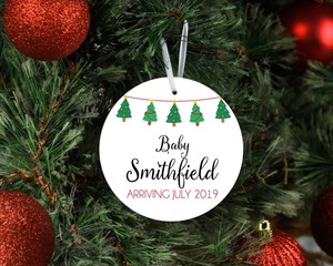 christmas pregnancy announcement ornament