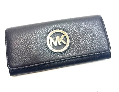 Michael Kors FULTON FLAP CONTINENTAL 黒 Michael Kors Fulton Wallet for sale | eBay