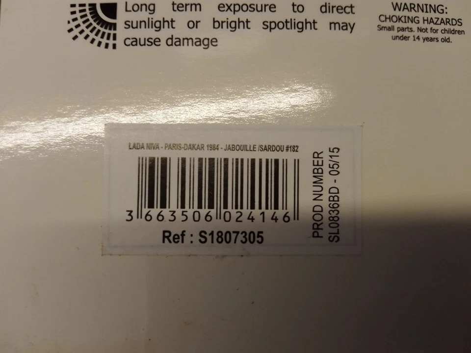Solido Lada Niva #182 Jabouille - Sardou Paris Dakar 1984 1/18 S1807305 - Immagine 4 di 4