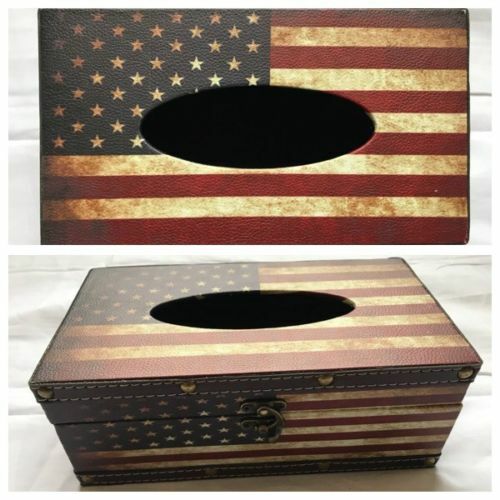 Retro Tissue Box Cover Paper Napkin Holder Case Home Room Car Hotel gift - Picture 1 of 1