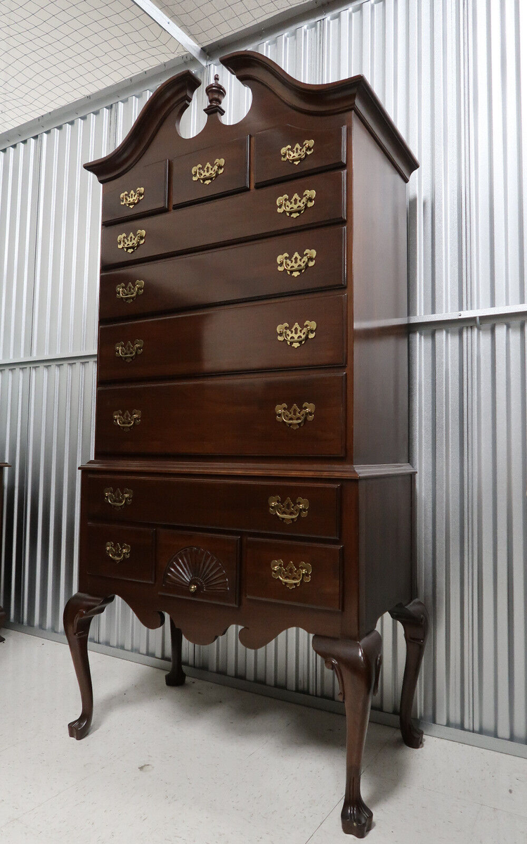 Ethan Allen Georgian Court Vintage Cherry 11 Drawer Highboy #11