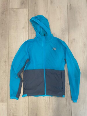 New Balance Men's Impact Run Lite Pack Jacket Virtual Sky Size Small
