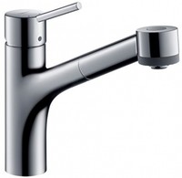 Hansgrohe Talis S Sink Mixer Tap Low Pressure With Pull-out Dish Rinser, Hansgrohe Talis S Sink Mixer Tap Low Pressure With Pull-out Dish Rinser,