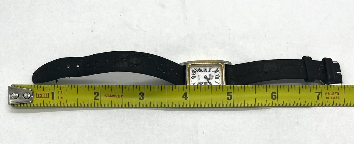 Jaguar Fragrances Quartz Square Face Roman Numeral Watch Not