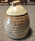 Frankoma Pottery Beehive Honey Pot No. 803 Jar & Lid Desert Gold
