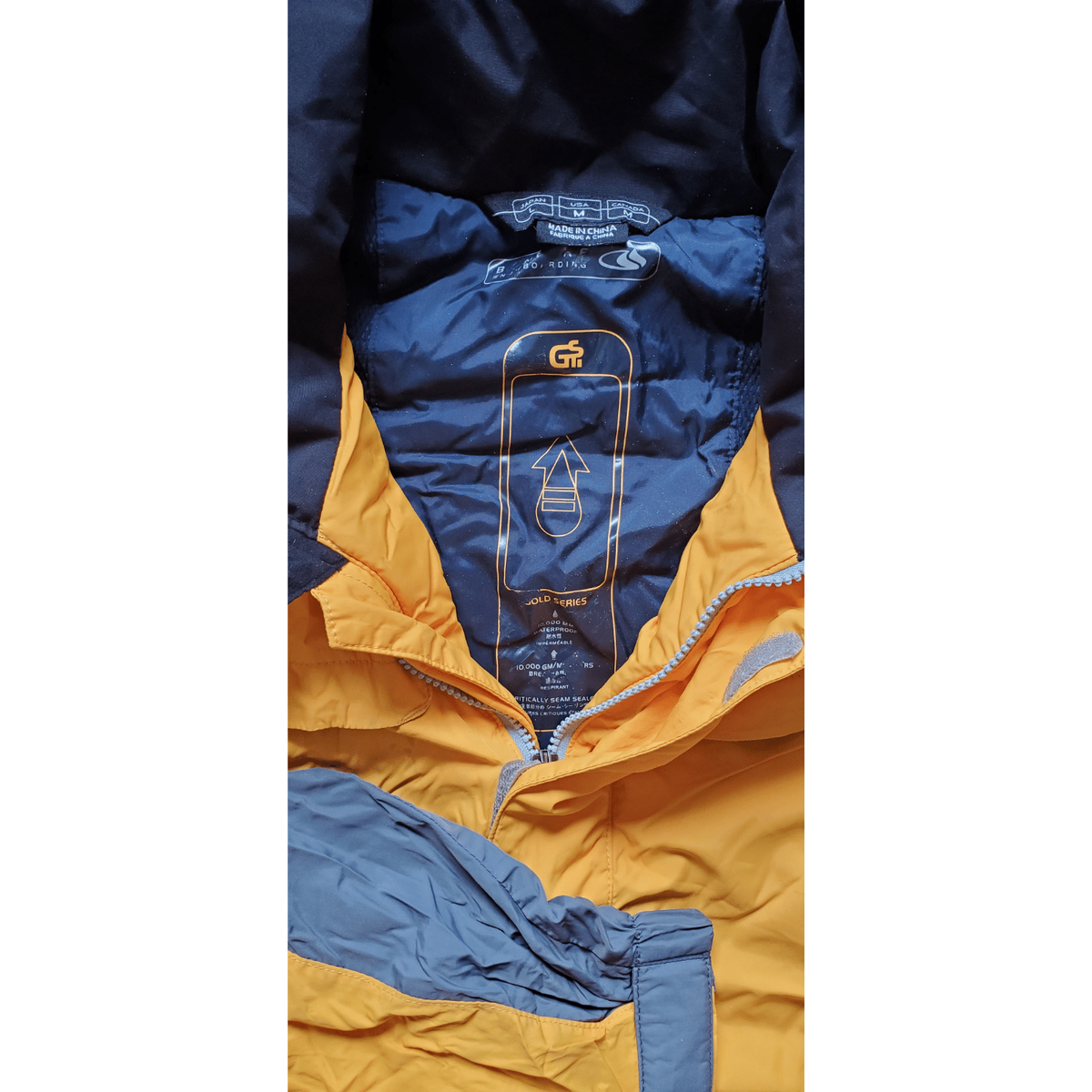 BONFIRE Gold L/G スノーボードジャケット Bonfire Gold Series Mens Snowboarding Jacket Yellow Black M