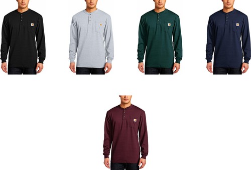 K128 Workwear Long-Sleeve Pocket Henley 