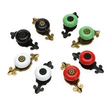 Vintage Ceramic Europe Door Knobs Drawer Cabinet Cupboard Furniture Pull Handle