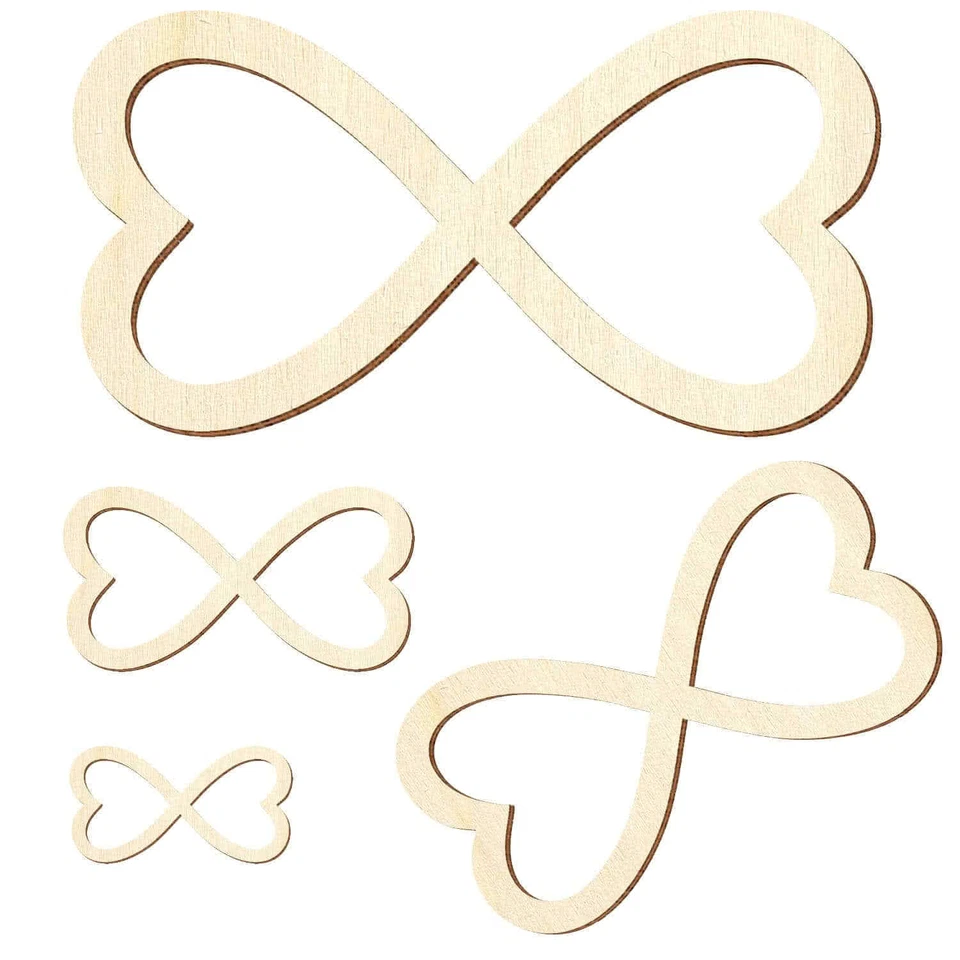 Sperrholz Zuschnitte - Unendlichkeitszeichen Love - Infinity - Pappel 3mm - Bild 1 von 1