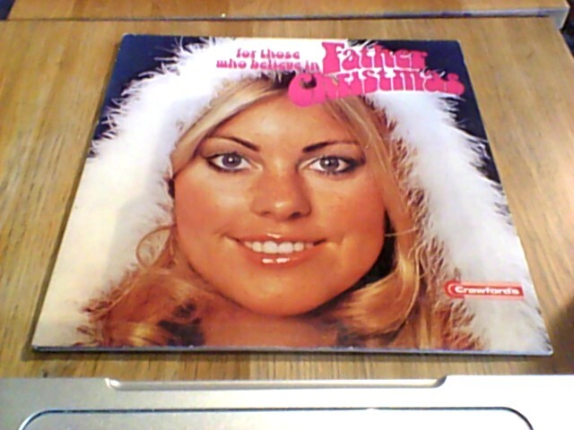 FOR THOSE WHO BELIEVE IN FATHER CHRISTMAS PROMO CBS SEXY CHEESECAKE UK LP 1973