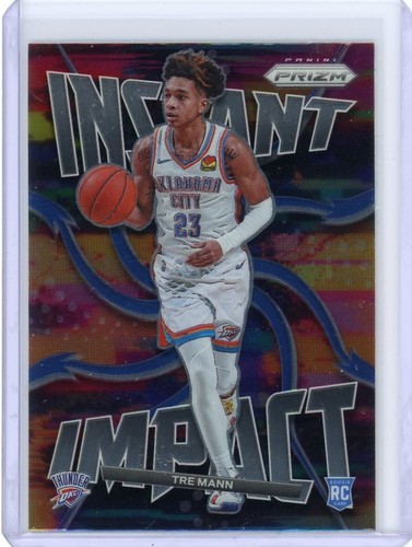 Tre Mann Rookie RC 2021-22 Panini Prizm Instant Impact Base #15 Thunder