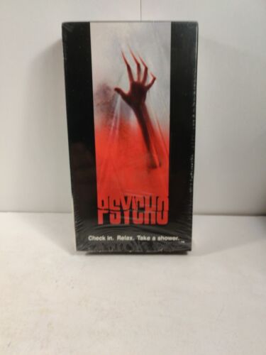 Psycho - Vintage VHS Tape 1998 - Vince Vaughn Remake Horror Film Factory Shrink - Picture 1 of 7