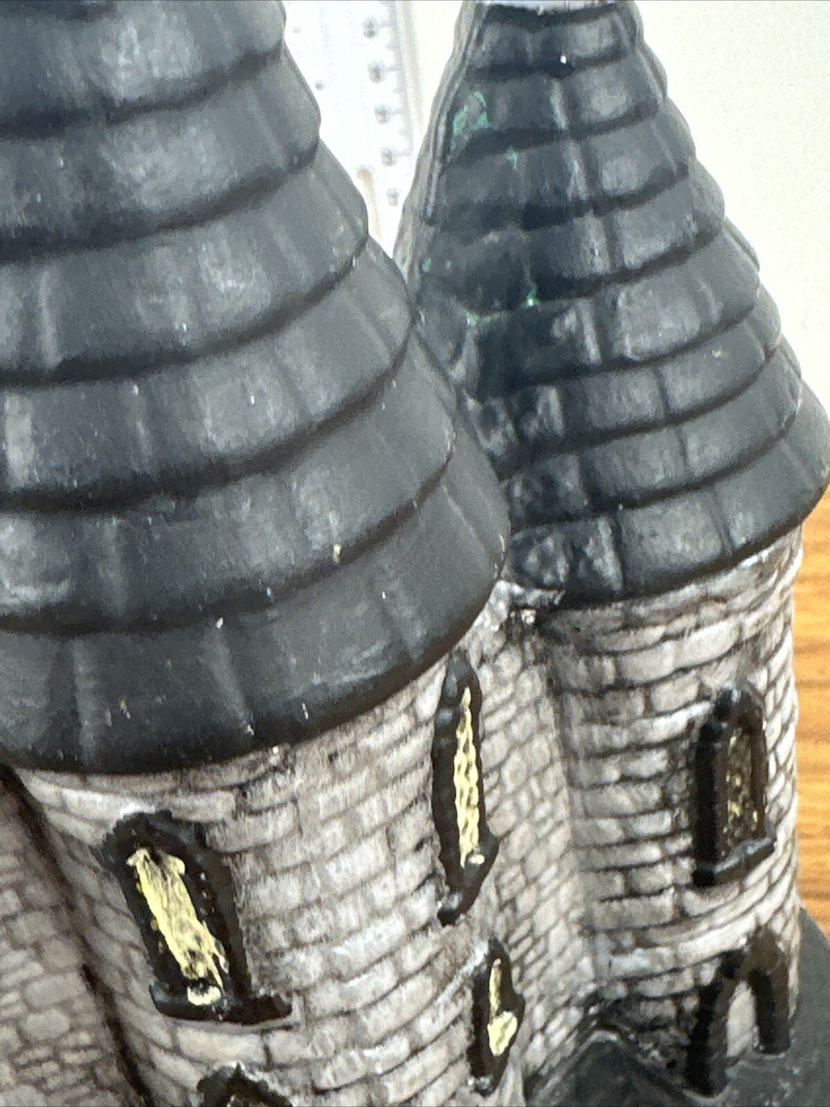 Vintage Byron Molds Victorian Castle - Eerie Halloween Decoration Hand Painted