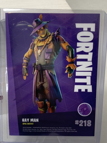 Hay Man #218 - Epic Outfit - Panini Epic Games - Fortnite Series 1 - 2019 - Picture 6 of 9