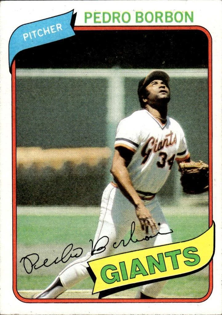 PEDRO BORBON 1980 Topps #627 BUY ANY 2 ITEMS FOR 50% OFF   B214R2S5P18