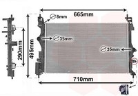 VAN Wezel Motorkuehler 37012716 Opel