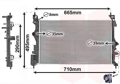 VAN Wezel Motorkuehler 37012716 Opel-image