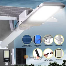 Commercial Outdoor Solar Street Light Motion Sensor Lamp Dusk To Dawn Road Lamp