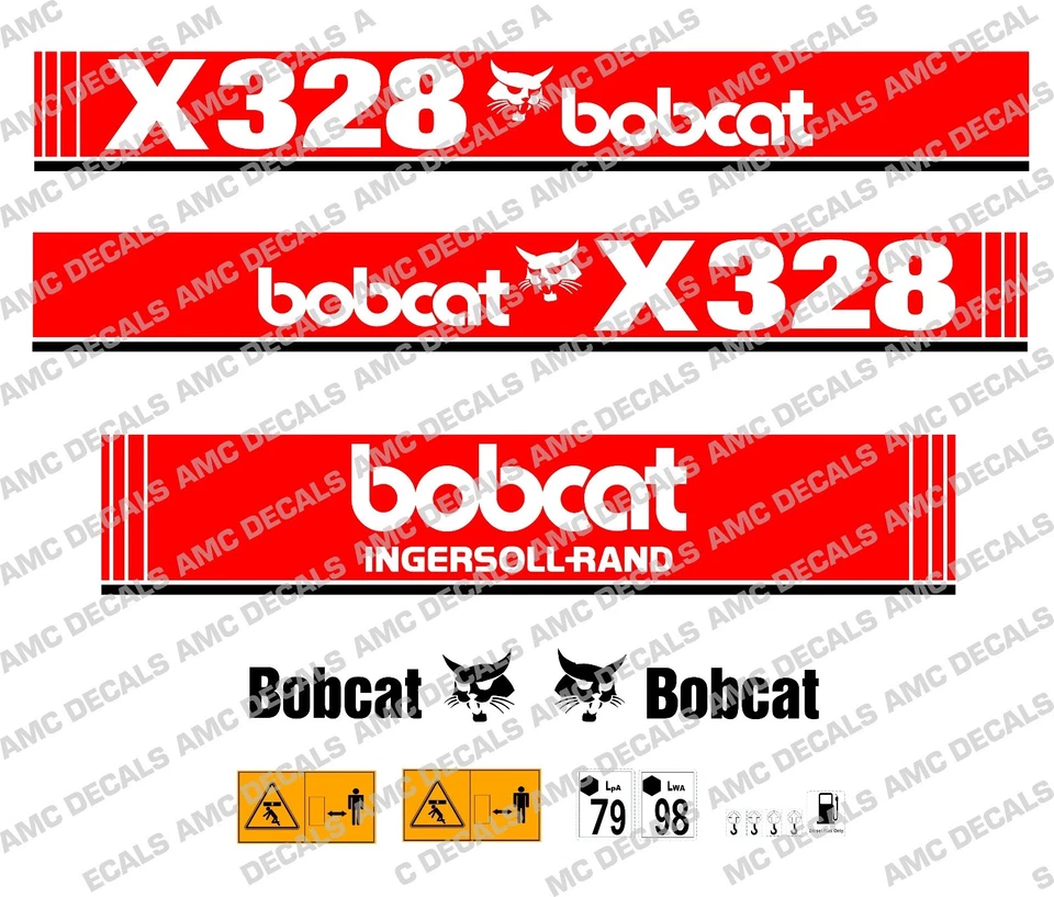 BOBCAT X328 MINI BAGER DECAL SET - Bild 1 von 1