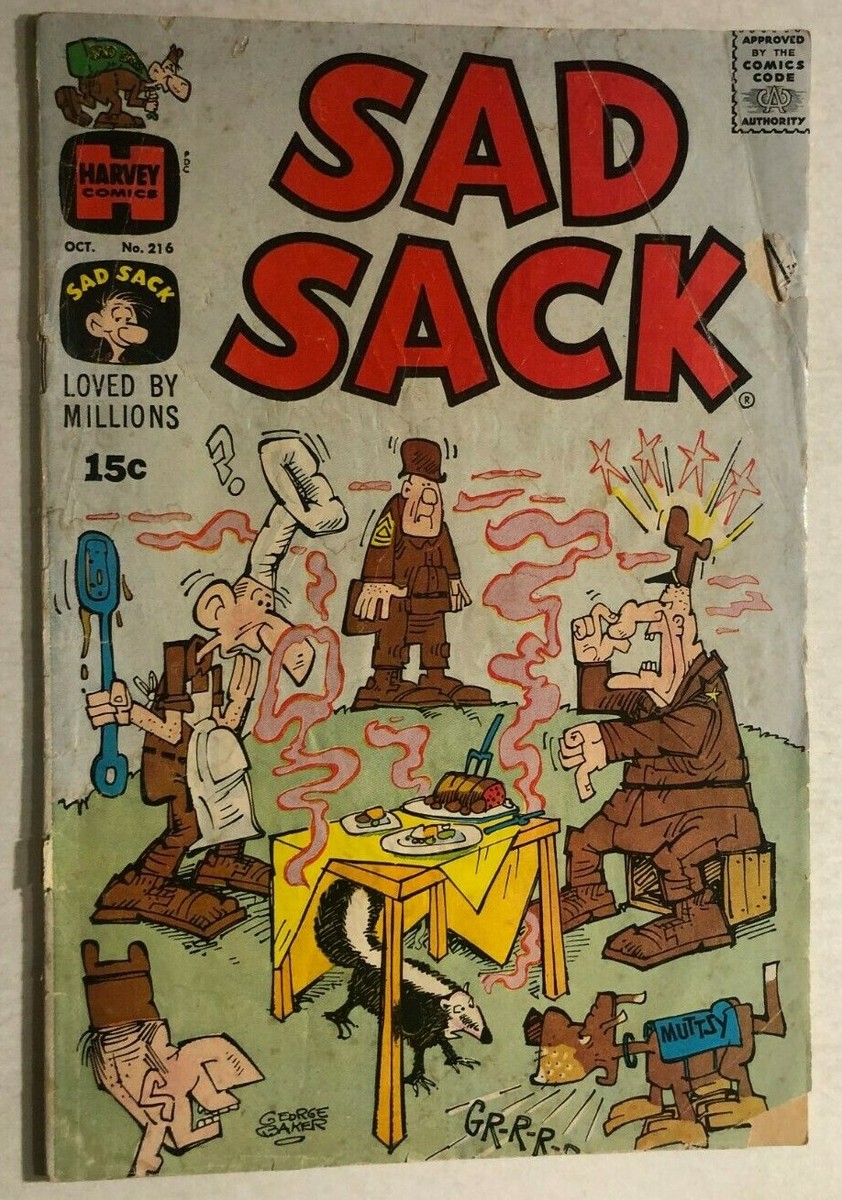 SAD SACK #216 (1970) Harvey Comics G/VG | eBay