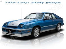 1983 Dodge Shelby Charger Metal Sign 12x16 Free Shipping