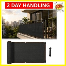 Fence Privacy Screen - 3'X10' Black Privacy Fence Screen Outdoor Shade Balcon...