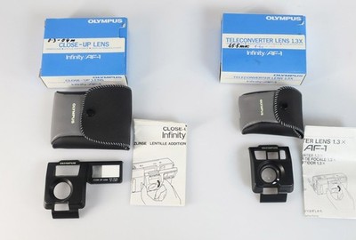 OLYMPUS TELECONVERTER LENS UND CLOSE-UP LENS FÜR OLYMPUS AF-1 IN OVP