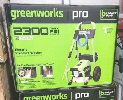 #ad GREENWORKS PROSERIES 2300 PSI 2.3 GPM Cold Water Electric Pressure washer $225.00
