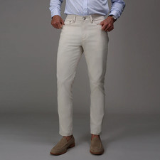 NEW Collars  Co Mens 32x34 CEO Chino Classic Pocket Cotton Stretch Pants Stone