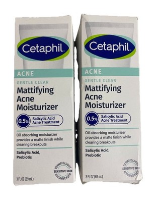Qty 2 Cetaphil Acne Gentle Clear Mattifying Acne Moisturizer Exp 2027 NEW