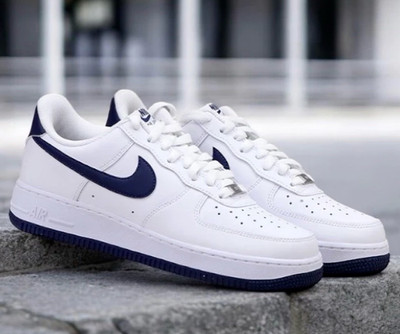 SALE Nike AIR FORCE 1 '07 White Midnight Navy FJ4146-104 Men's Szs NEW IN BOX