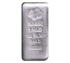 1 Kilo PAMP Suisse Silver Cast Bar .999 Fine Silver - New with Assay Card