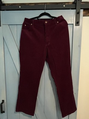 Vintage Lee Riders Womens Brown Corduroy Pants Size 18 Made in USA