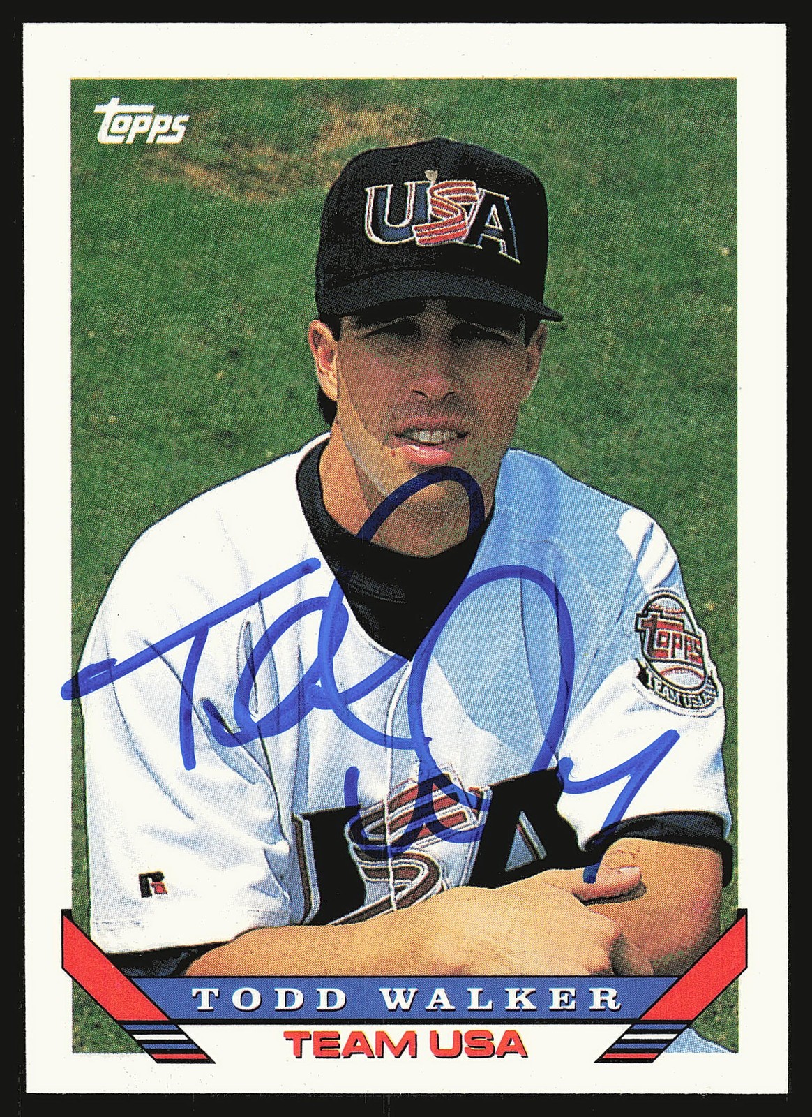 1993 Topps Traded #79T Todd Walker In Person Autograph, A50