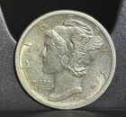 1918-S Mercury Silver Dime — AU/BU — Lustrous Better Date #014