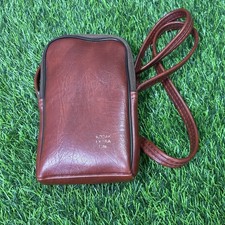 Vintage Kodak Ektra Camera Case Brown Leather Crossbody Tote Bag Retro