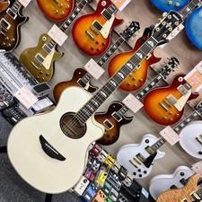 YAMAHA APX1000 PW Acoustic Electric Guitar Pearl White Cutaway APX Series USED