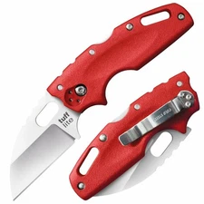 Cold Steel Knives Tuff Lite Lockback 20LTR AUS8A Stainless Steel Red Griv-Ex