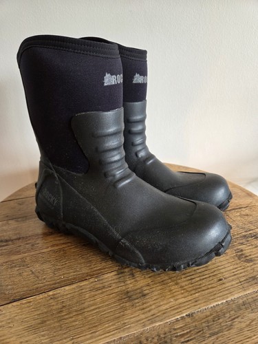 Rocky Core Chore Black Rubber Outdoor Boot