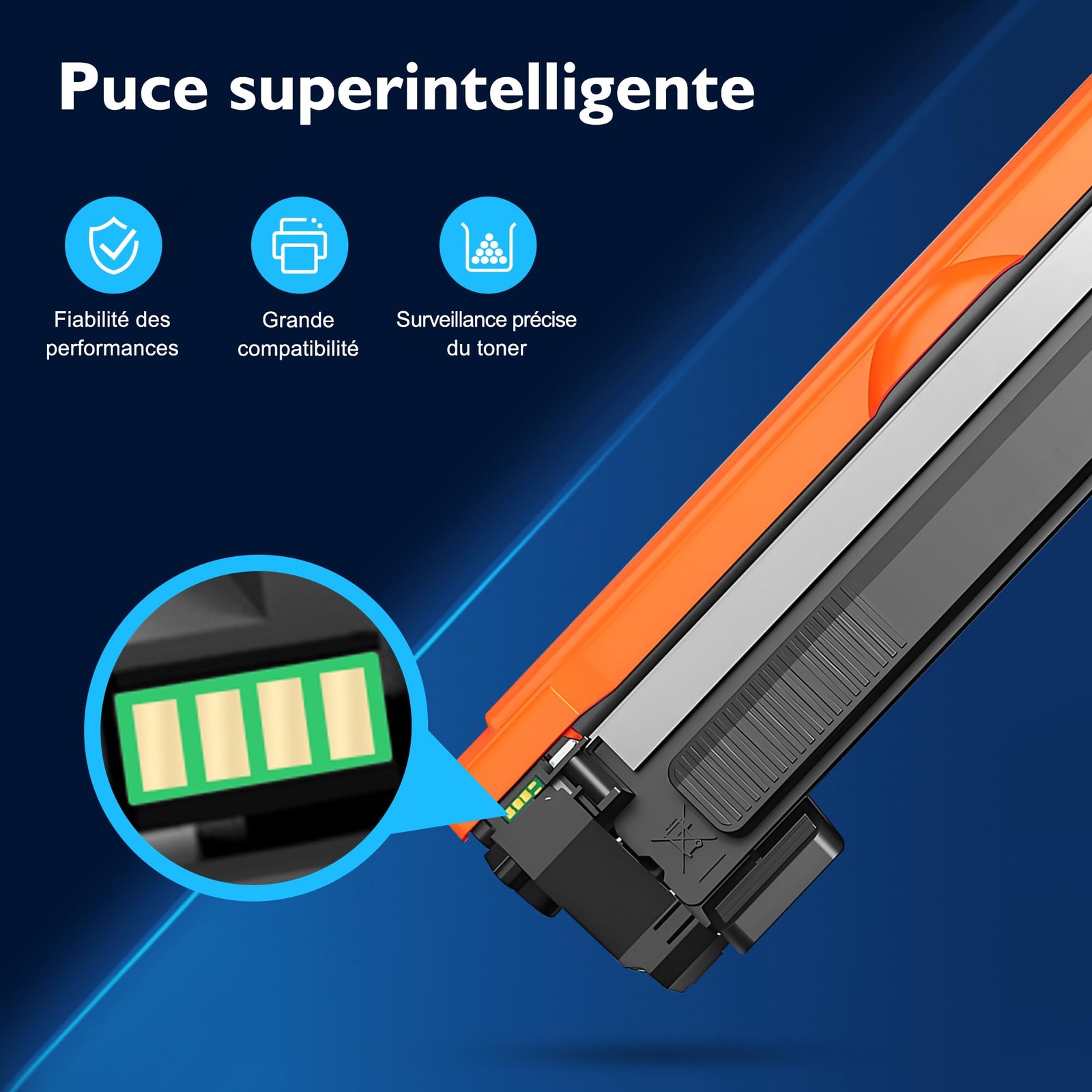 Toner TN1050 compatible Brother pour impression laser de documents professionnels